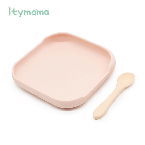 Baby Silicone Feeding Plate Platos Set Baby Bibs Suite Fashionable Children's Dishes Bowl Baby Tableware BPA Free Baby Plate