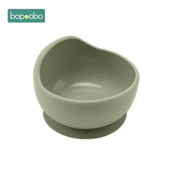Bopoobo 1PC Silicone Bowl Baby BPA Free Silicone Chewing Food Grade Newborn Accessories Teeth Baby Feeding Supplies