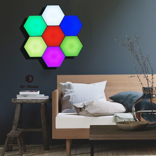 Modern RGB LED Night Light for Home Decoration Quantum Modular Lamp Touch Helios Lighting Indoor Bedside Magnetic Lights