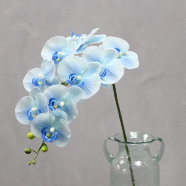 9 Head Real Touch PU Latex Phalaenopsis Artificial Flower Orchid Home Decor Bedroom Potted Plants DIY Wedding Material Wholesale