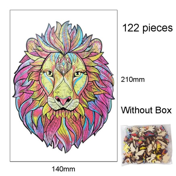 Wooden Puzzle For Kids Children DIY Wooden Puzzles Each Piece Is Animal Shaped Christmas Gift Wooden Jigsaw Puzzle Dropshipper