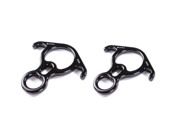 Rock climbing descender OX Horn 8 descend ring downhill eight ring with Bent-ear Rappelling Gear Belay Device Equipment 50NG