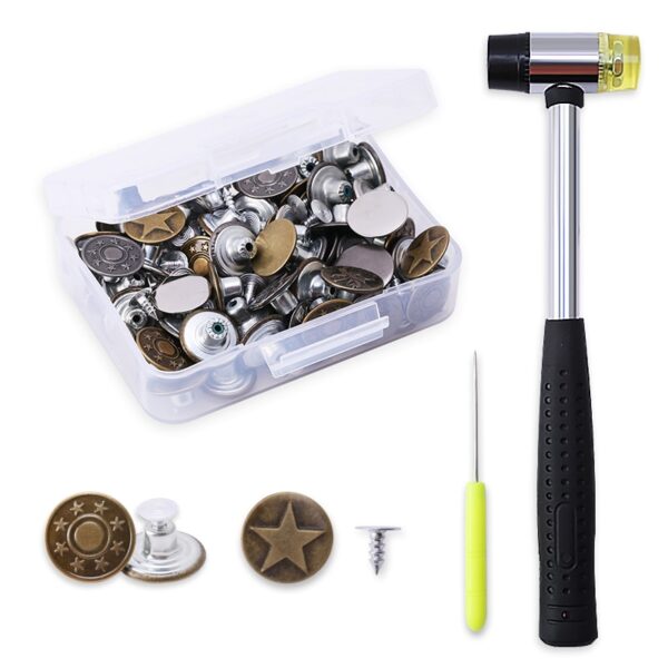 17mm 80Pcs Snap Fastener...