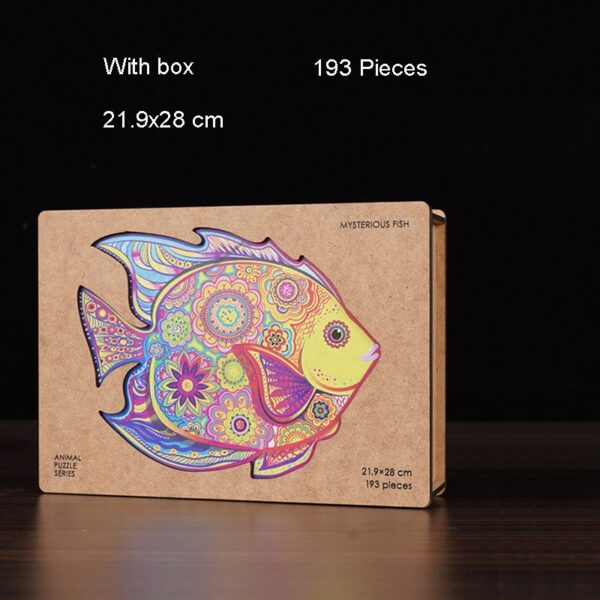 Wooden Puzzle For Kids Children DIY Wooden Puzzles Each Piece Is Animal Shaped Christmas Gift Wooden Jigsaw Puzzle Dropshipper