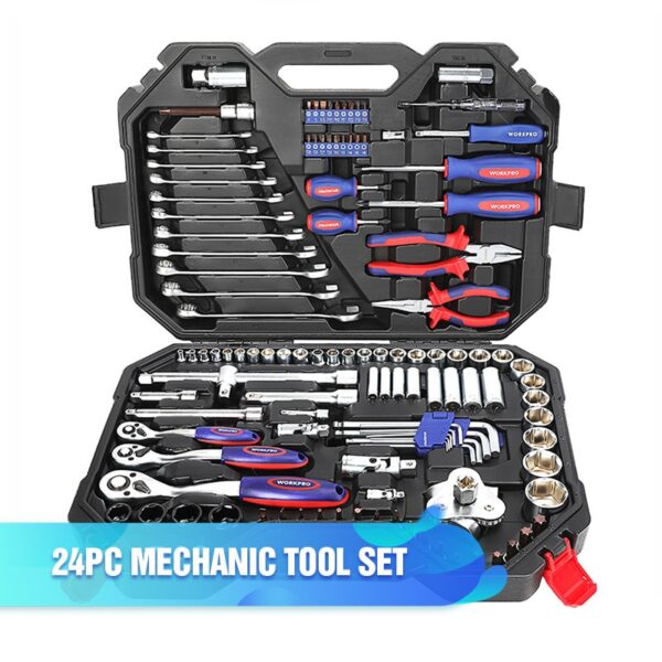 WORKPRO Tool Set Hand Tools for Car Repair Ratchet Spanner Wrench Socket Set Professional Bicycle Car Repair Tool Kits