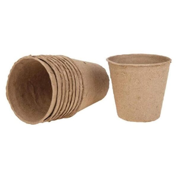 102 Pack Peat Pots for Garden Seedling Tray 3 inch Eco-Friendly Organic Germination Seedling Trays Biodegradable