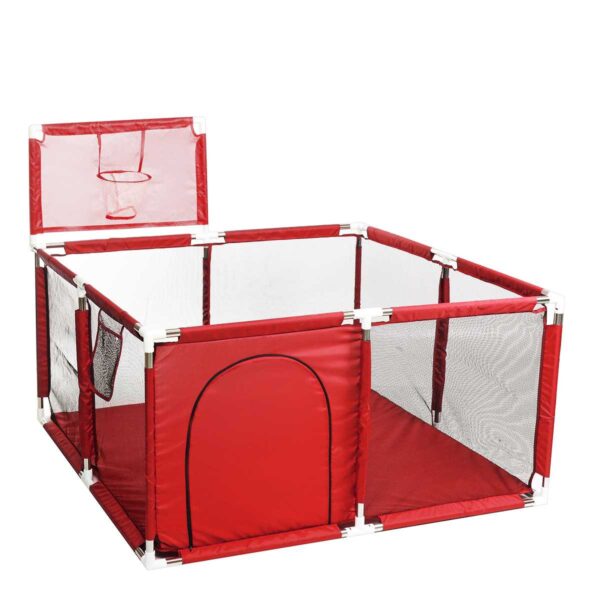 Baby Playpen Portable Plastic Fencing For Children Folding Safety Fence Barriers For Ball Pool For Child Travel Basketball Hoop