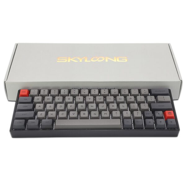 64-Key Keyboard RGB Backlit Mechanical Gaming Keyboard NKRO Bluetooth 5.1 Type-C Dual Mode PBT Keycap Gateron Optical Switch