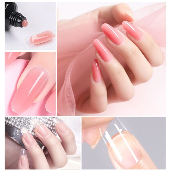 24pcs Dual Forms Nail Extension Tools Full Cover Quick Building Mold Tips Clear Fake Nails Clip DIY Manicure Accessories LA1849