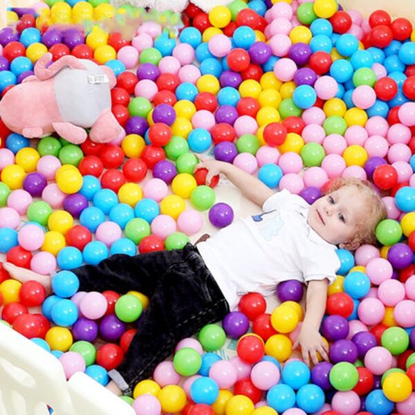 300 Pcs/Lot Eco-Friendly Plastic Balls Colorful Ball Soft Kid Ball Pit Toy Outdoor Ball Water Pool Ocean Wave Ball Dia 5.5/7 cm