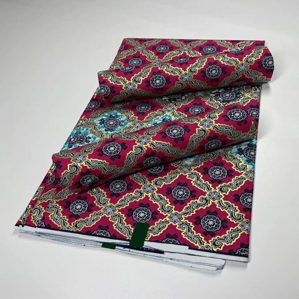 2021 African Gold Wax Fabric 100% cotton High Quality Nigeria Fabric Wax Print Ankara Wax For Sewing 6yards Women Fabric