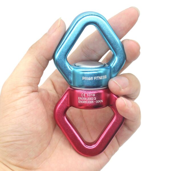 Fitness CLIMB 30KN CARABIN Universal Ring Gimbal Ring Rotary Connector Rotational Hammock Swing Spinner Rope Swivel Connector