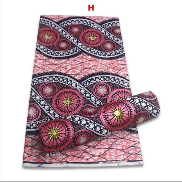 2021 African Gold Wax Fabric 100% cotton High Quality Nigeria Fabric Wax Print Ankara Wax For Sewing 6yards Women Fabric