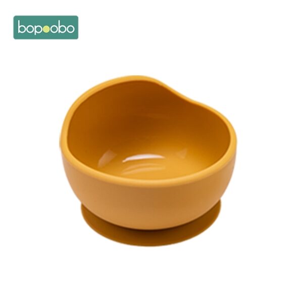 Bopoobo 1PC Silicone Bowl Baby BPA Free Silicone Chewing Food Grade Newborn Accessories Teeth Baby Feeding Supplies