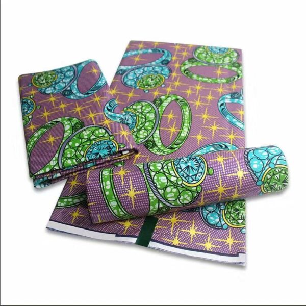 2021 African Gold Wax Fabric 100% cotton High Quality Nigeria Fabric Wax Print Ankara Wax For Sewing 6yards Women Fabric