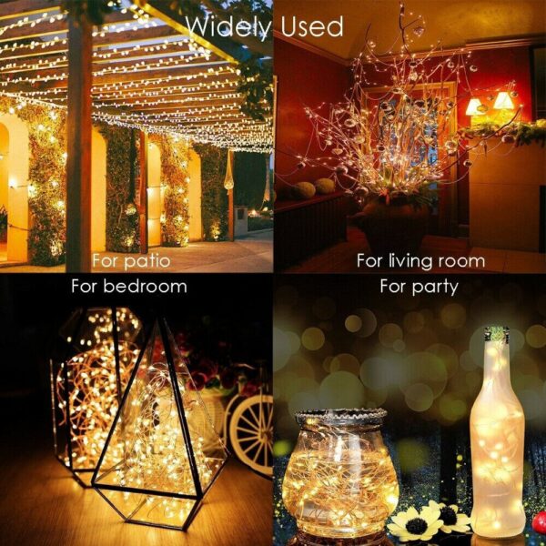 50-300 LED Solar Power Strip Rope Lights Outdoor Waterproof Garden Fairy String Light Xmas Outdoor Light for Garden Decoration