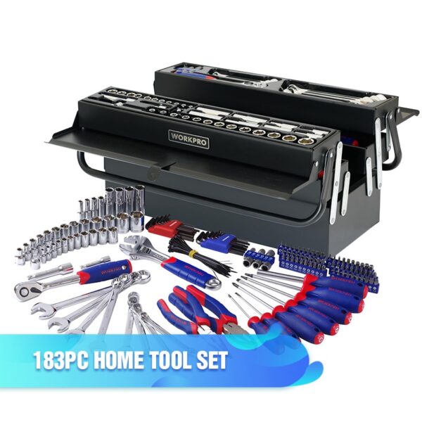 WORKPRO Home Tool Set Household Tool Kits Socket Set Screwdriver Set Home Repair Tools for DIY Hand Tools