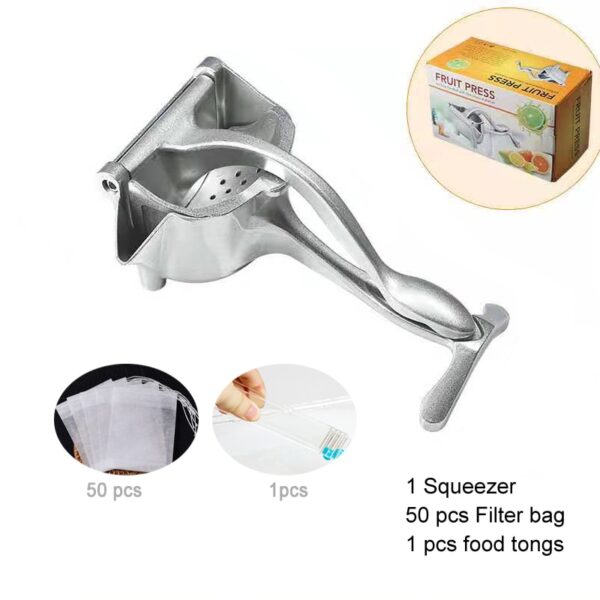 Manual Juice Squeezer Aluminum Alloy Hand Pressure Juicer Pomegranate Orange Lemon Sugar Cane Juice Kitchen Fruit Tool