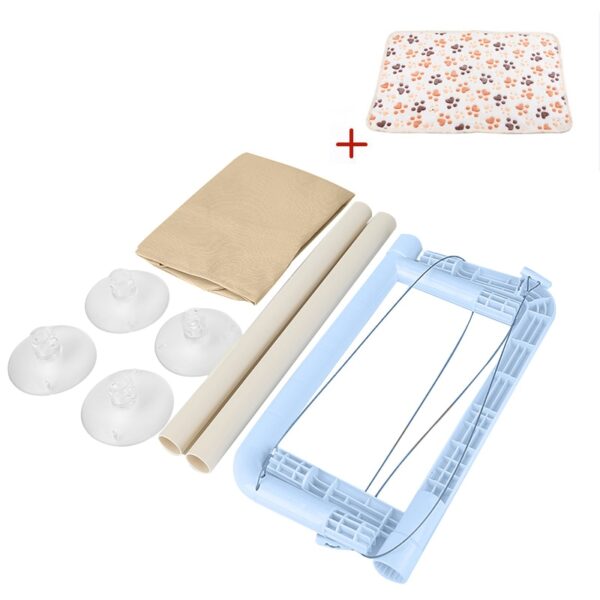 Cute Cat Hanging Beds Comfortable Sunny Seat Window Mount Pet Hammock Soft Pet Shelf Seat Beds Supplies Detachable Bearing 20kg