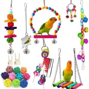 Bird Parrot Swing Toys,...