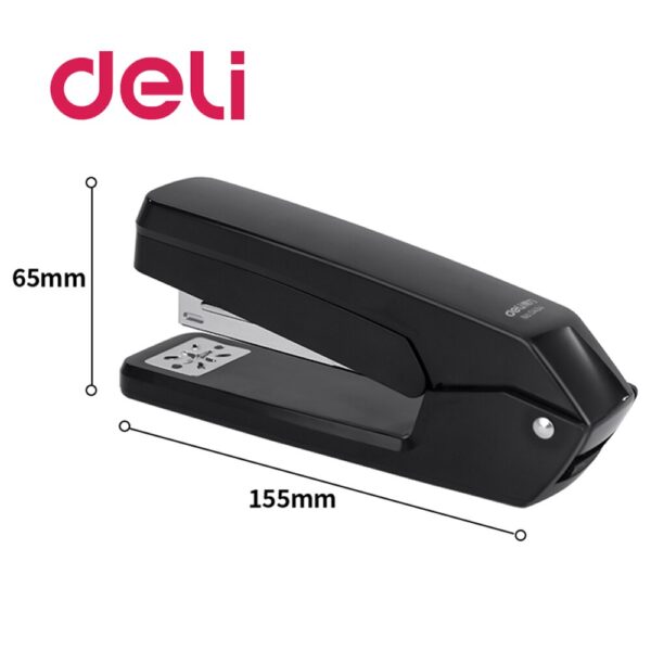Deli Rotary Stapler Student Large Thicken #12 Standard Multi-function Office Supplies Small Staples Labor-saving stapler Set