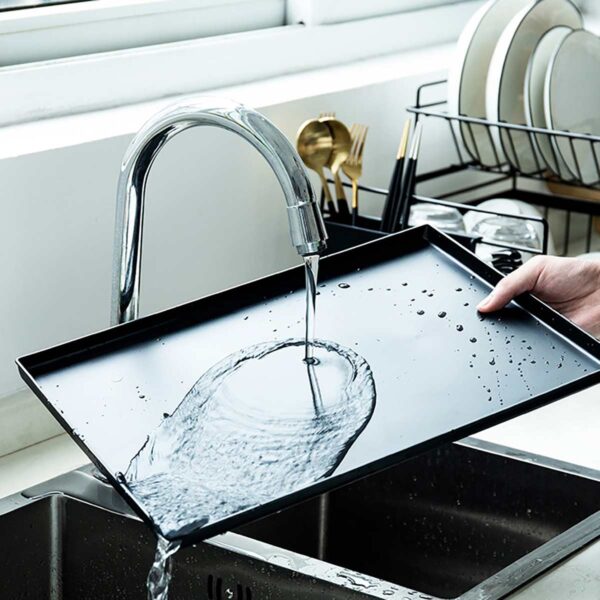 2 Tiers Cutlery Dish Rack Utensil Holder Drainer Drying Kitchen Storage Shelf