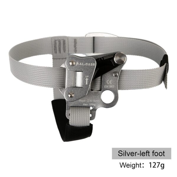 SRT Rock Climbing Foot Ascender Riser With Pedal Belt Grasp Rope Gear Anti Fall Off Left Right foot ascend