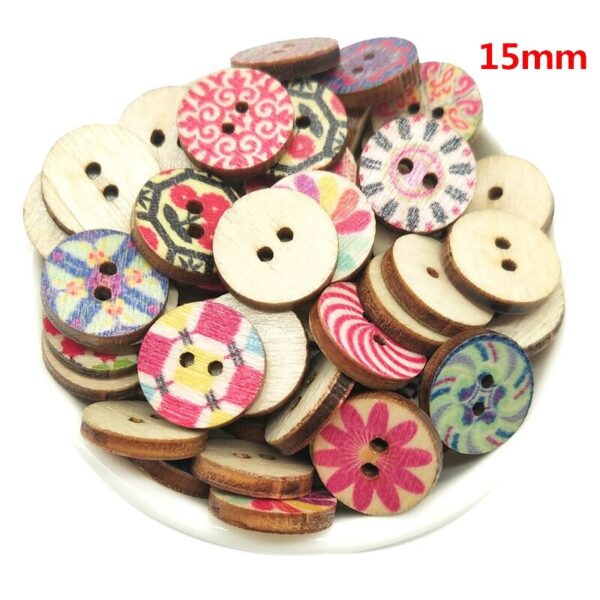 500Pcs15mm Wooden Round...