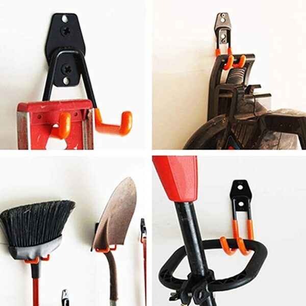Big deal Garage Storage Hooks, 3 Pcs Wall Hooks, for Garage Tools Organization Ladders Chair Power Tools, Wardrobe, Bikes