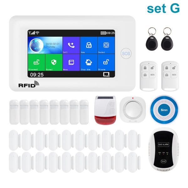 Awaywar Alarm System supports WiFi and GSM for Smart home Security Burglar compatible with Tuya IP Camrea