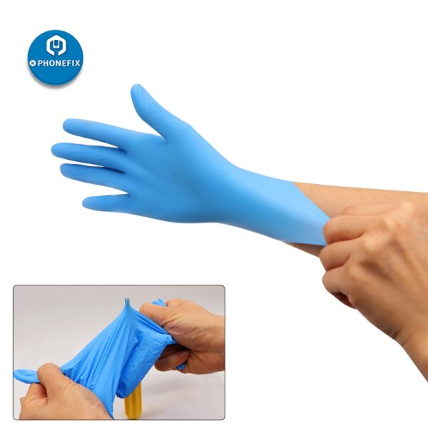 50/100Pcs Disposable Gloves Electronic industrial ESD Work Gloves for Home Cleaning Rubber Gloves Universal Left and Right Hand