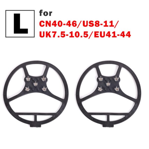 Mosodo 1pair Anti-Skid Snow Ice Gripper Winter Unisex Shoe Cleats Grips Spikes Crampons Fishing Climbing Anti Slip Shoes Cover