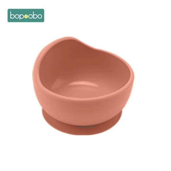 Bopoobo 1PC Silicone Bowl Baby BPA Free Silicone Chewing Food Grade Newborn Accessories Teeth Baby Feeding Supplies