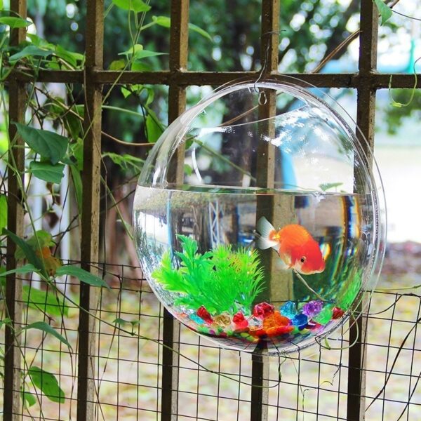 Acrylic Fish Bowl Wall Hanging Aquarium Tank Aquatic Pet Supplies Pet Products Wall Mount Fish Tank for Betta Fish