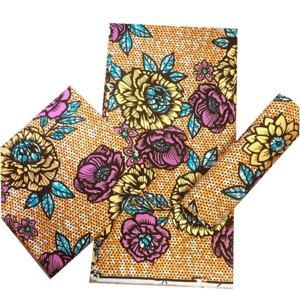 2021 African Gold Wax Fabric 100% cotton High Quality Nigeria Fabric Wax Print Ankara Wax For Sewing 6yards Women Fabric