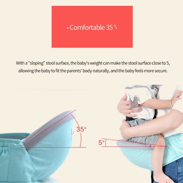 23x15x13cm Ergonomic Baby Carrier Baby Kangaroo Child Hip Seat Tool Baby Holder Sling Wrap Backpacks Baby Travel Activity Gear