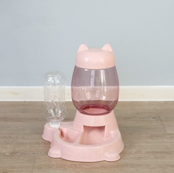 2.2L Pet Dog Cat Automatic Feeder Bowl for Dogs Drinking Water 528ml Bottle Kitten Bowls Slow Food Feeding Container Supplies