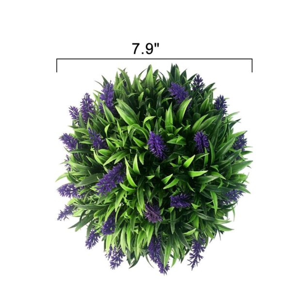 20/25/30CM Artificial Purple Lavender Hanging Topiary Ball Handicraft Wall Decor Artificial Plastic Flower Plant Ball
