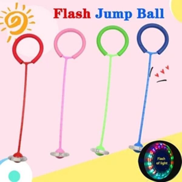Flash Jumping Foot Force Ball Kids Outdoor Fun Sports Toy Led Children Jumping Force Reaction Training Ball Child-Parent Games
