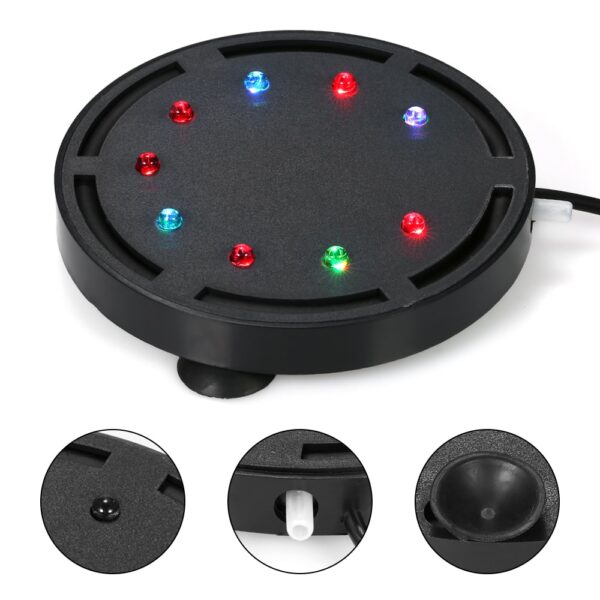 DADYPET Aquarium LED Lighting Submersible Air Bubble Light Colorful Decoration Aquarium Fish Tank Light Fish Aquatic Pet Supply
