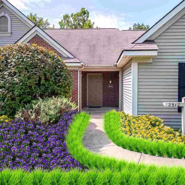 HOT SALE 8 Pcs Artificial Outdoor Plants, Fake Plastic Greenery Shrubs Wheat Grass Outdoor Window Box Verandah Hanging Planter