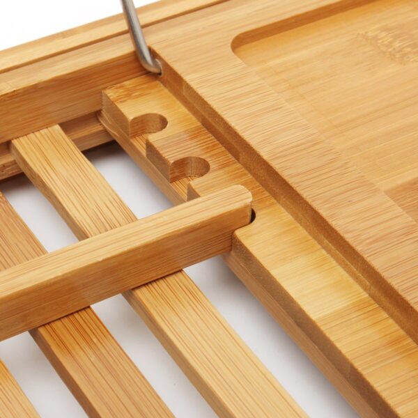 Luxury Bathroom Bamboo Bath Shelf Bath Tray Bathtub Holder Bridge Tub Caddy Tray Rack Wine Holder Bathtub Rack Support