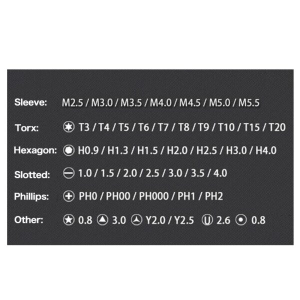 Jewii 45 in 1 Screwdriver Set Precision Magnetic Multi Screwdriver Mobile Phone Computer PC Electronic Device Repair Hand Tools