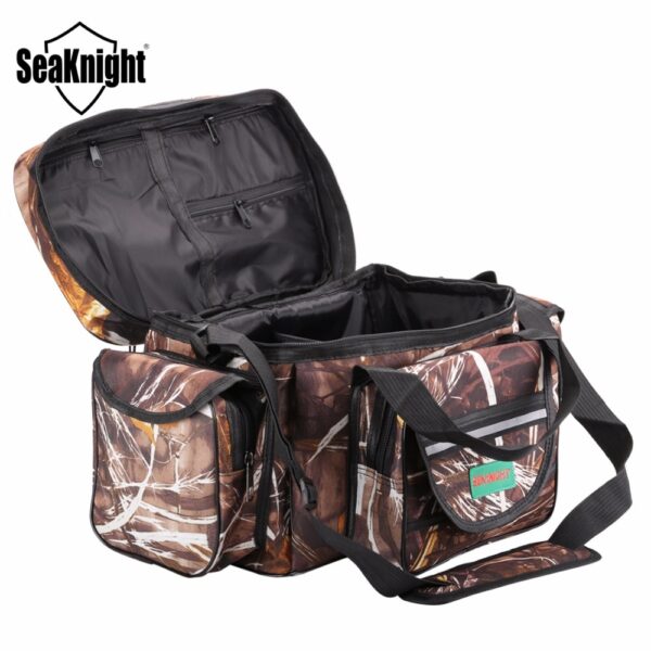 SeaKnight SK003 Waterproof Fishing Bag Large Capacity Multifunctional Lure Fishing Tackle Pack Outdoor Shoulder Bags 50*27*28cm