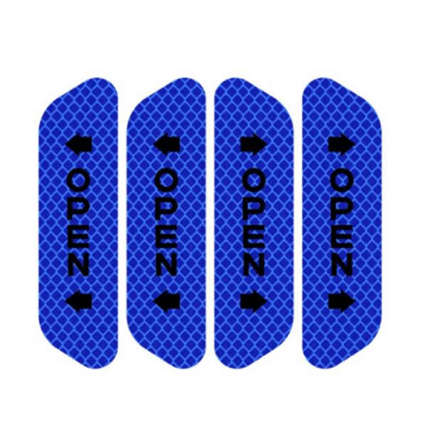 4pcs Car Door Safety Warning Mark Car Reflective Stickers Decal for Volkswagen VW Golf 4 6 7 GTI Tiguan Passat B5 B6 Jetta Polo