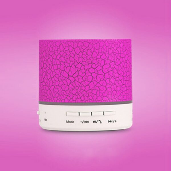 A9 Mini Colorful LED Crack Light Bluetooth Wireless Speaker Subwoofer Loudspeaker with Microphone Handsfree Phone Music Player