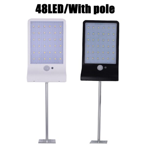 Newest 450LM 48 LED Solar Power Street Light PIR Motion Sensor Lamps Garden Security Lamp Outdoor Street Waterproof Wall Lights