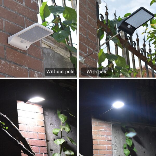 Newest 450LM 48 LED Solar Power Street Light PIR Motion Sensor Lamps Garden Security Lamp Outdoor Street Waterproof Wall Lights