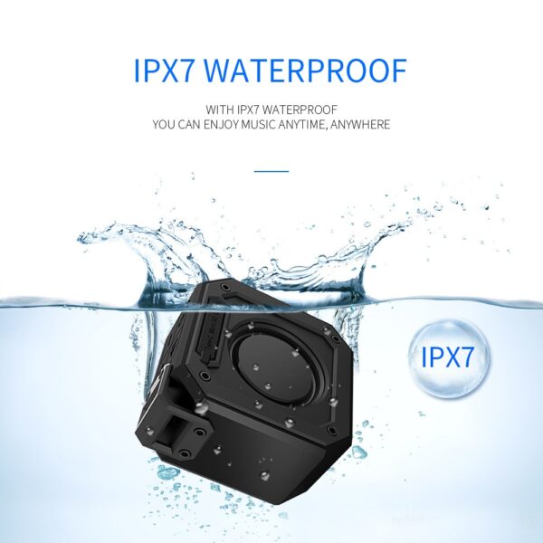 Cyboris IPX7 15W Waterproof Bluetooth Speakers Portable Wireless TWS Stereo Bass Speaker Audio DSP Sound TF Speaker with MIC/AUX