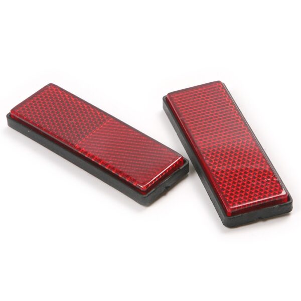 4Pcs Reflector Sticker Plastic Safety Warning Reflectors Exterior Accessories for Car Motorcycle Truck Bicycle Easy to install